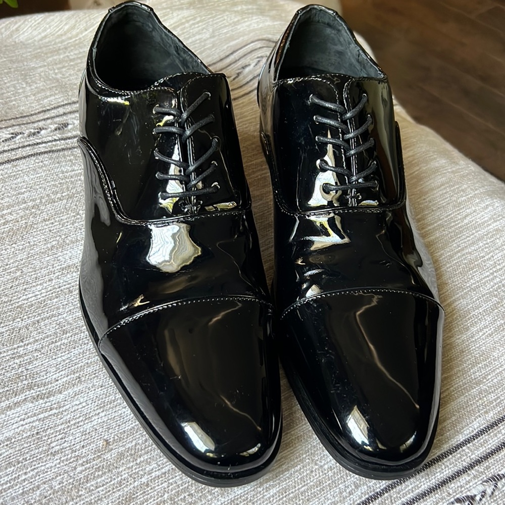 Lace-Up Oxford Shoes patent Stacy Adams
